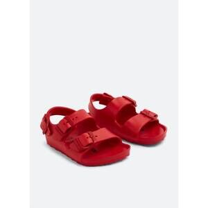 NEW BIRKENSTOCK kids milano eva dual-strap sandal in red